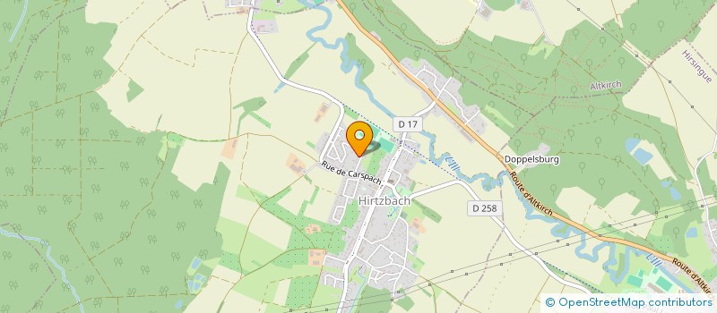 localisation de l'entreprise MONSIEUR JEAN YVES LAEMLIN  HIRTZBACH