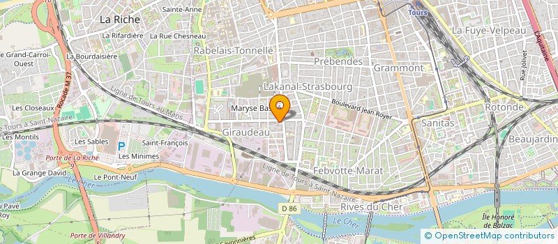 localisation de l'entreprise MONSIEUR JEAN-YVES LAMY à TOURS