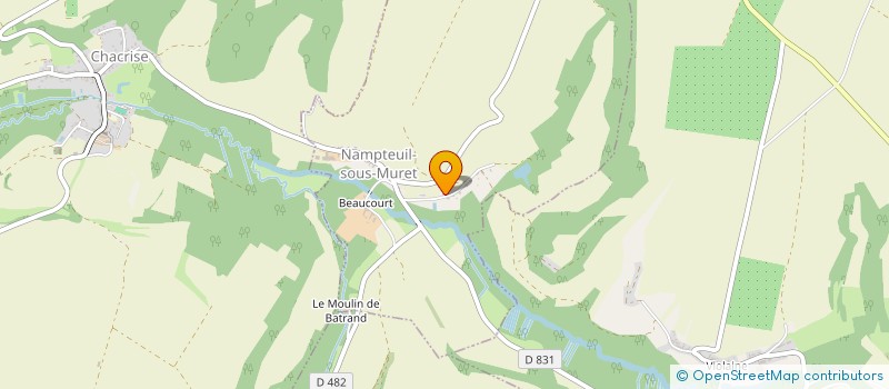 localisation de l'entreprise MONSIEUR JEAN YVES LARRIBAUD  NAMPTEUIL-SOUS-MURET