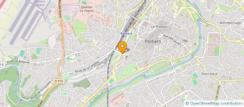 localisation de l'entreprise MONSIEUR JEAN-YVES LAURENT  POITIERS