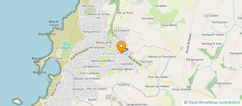 localisation de l'entreprise MONSIEUR JEAN-YVES LE BARS  LAMPAUL-PLOUARZEL