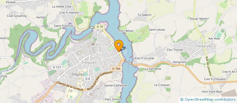 localisation de l'entreprise MONSIEUR JEAN-YVES LE BOULANGER  CAVAN