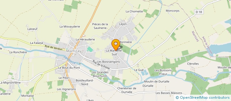 localisation de l'entreprise MONSIEUR JEAN YVES LE CALVEZ à MARTIZAY
