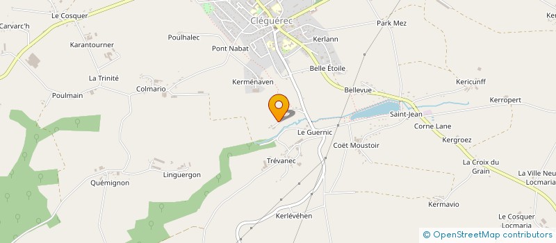 localisation de l'entreprise MONSIEUR JEAN-YVES LE FUR  CLEGUEREC