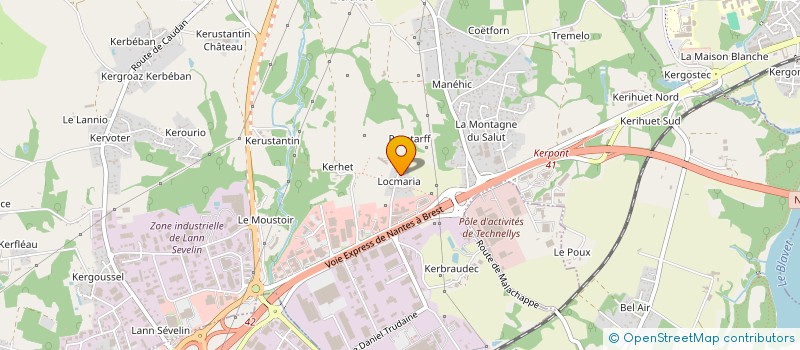 localisation de l'entreprise MONSIEUR JEAN-YVES LE GOUALLEC  CAUDAN