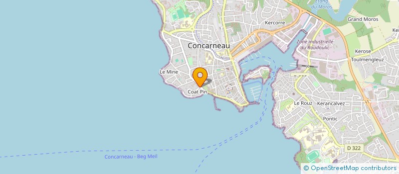 localisation de l'entreprise MONSIEUR JEAN-YVES LE ROUX à CONCARNEAU