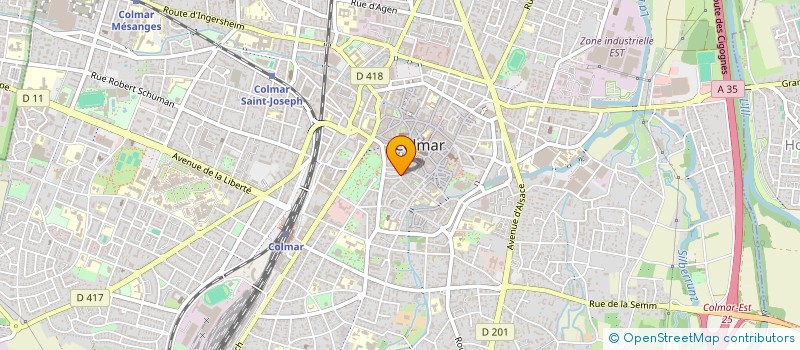 localisation de l'entreprise MONSIEUR JEAN-YVES LE VAILLANT  COLMAR