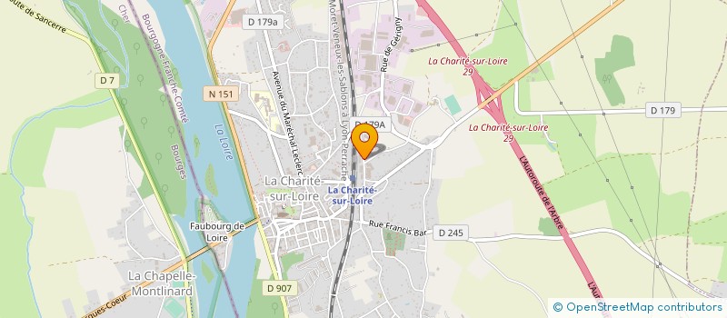 localisation de l'entreprise MONSIEUR JEAN YVES LECERF  LA CHARITE-SUR-LOIRE