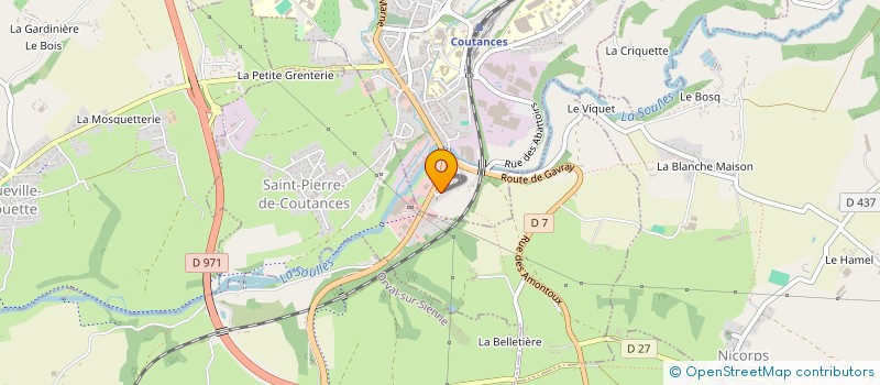 localisation de l'entreprise MONSIEUR JEAN-YVES LEMOIGNE  COUTANCES