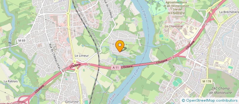 localisation de l'entreprise MONSIEUR JEAN YVES LETHU à LA CHAPELLE-SUR-ERDRE
