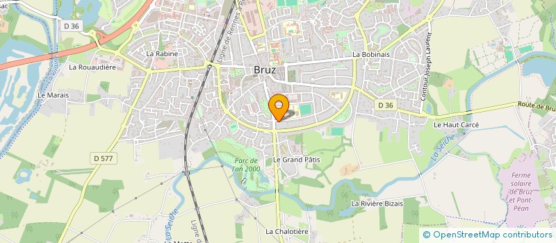 localisation de l'entreprise MONSIEUR JEAN-YVES LOHEZIC  BRUZ