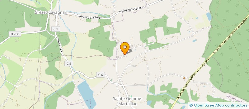 localisation de l'entreprise MONSIEUR JEAN-YVES MADELAINE  SAINTE-GEMME-MARTAILLAC