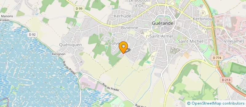 localisation de l'entreprise MONSIEUR JEAN-YVES MAHE  GUERANDE