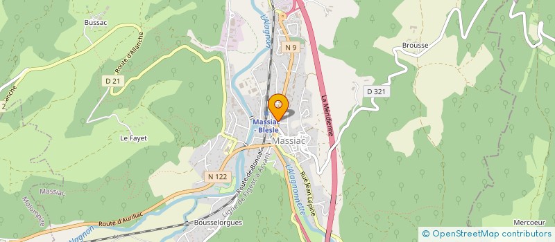 localisation de l'entreprise MONSIEUR JEAN-YVES MALBEC à MASSIAC