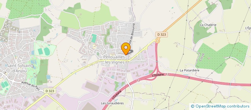 localisation de l'entreprise MONSIEUR JEAN YVES MARTINEAU  VERRIERES-EN-ANJOU