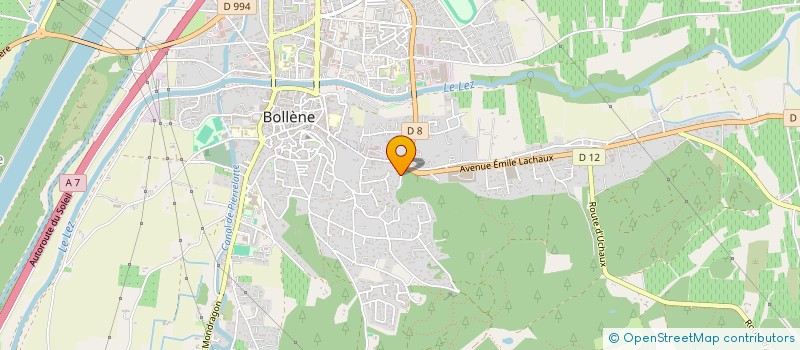 localisation de l'entreprise MONSIEUR JEAN-YVES MARTINEZ à BOLLENE