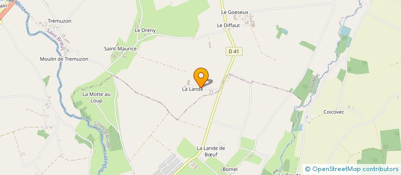 localisation de l'entreprise MONSIEUR JEAN-YVES MASSE à LOUDEAC