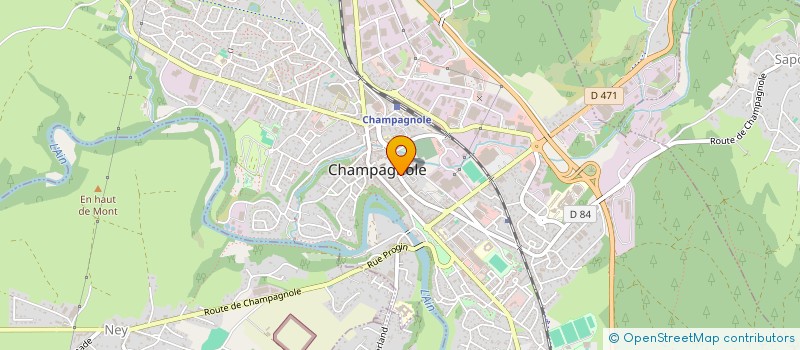 localisation de l'entreprise MONSIEUR JEAN-YVES MATHIEU à CHAMPAGNOLE