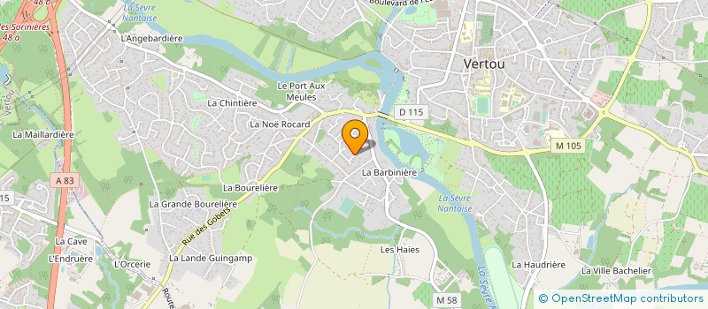 localisation de l'entreprise MONSIEUR JEAN-YVES MAURETTE  VERTOU