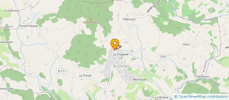 localisation de l'entreprise MONSIEUR JEAN-YVES MAZARD  BRULLIOLES