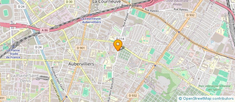 localisation de l'entreprise MONSIEUR JEAN-YVES MERAT à AUBERVILLIERS