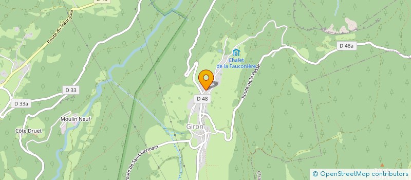 localisation de l'entreprise MONSIEUR JEAN-YVES MERMILLON  GIRON