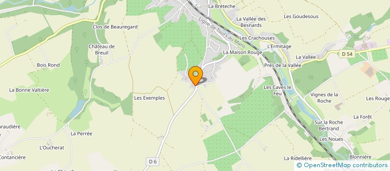 localisation de l'entreprise MONSIEUR JEAN-YVES MOISY  SAINT-PATERNE-RACAN