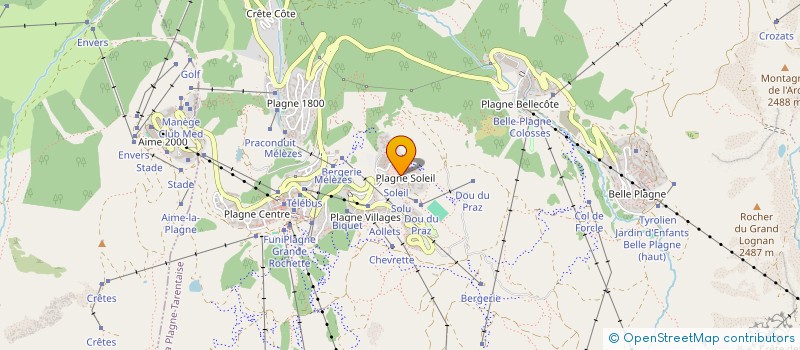 localisation de l'entreprise MONSIEUR JEAN-YVES MOIZAN  LA PLAGNE TARENTAISE