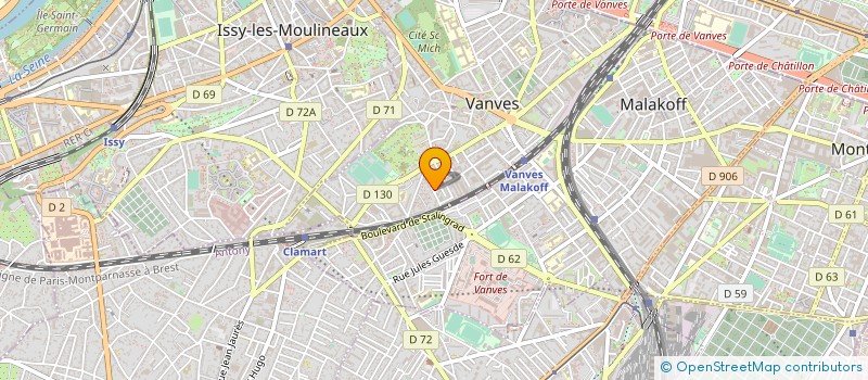 localisation de l'entreprise MONSIEUR JEAN YVES MORINEAU  VANVES