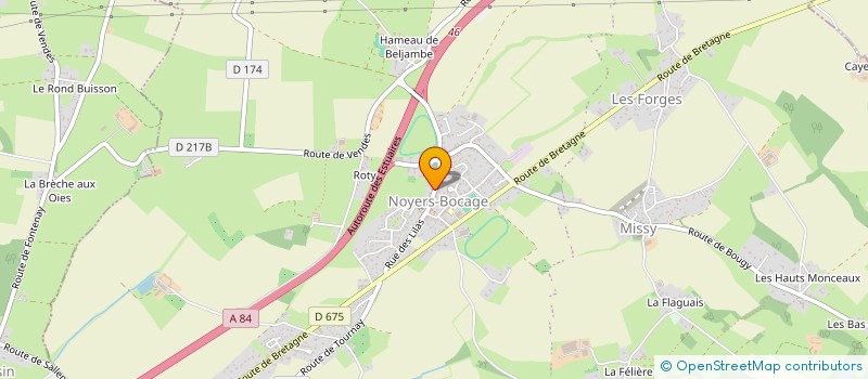 localisation de l'entreprise MONSIEUR JEAN YVES MOTEL  PREAUX-BOCAGE