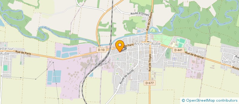 localisation de l'entreprise MONSIEUR JEAN YVES NANCEY  ARCIS-SUR-AUBE