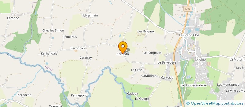 localisation de l'entreprise MONSIEUR JEAN-YVES OLIGO à MOLAC