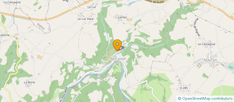 localisation de l'entreprise MONSIEUR JEAN YVES OLIVIE  AUZITS