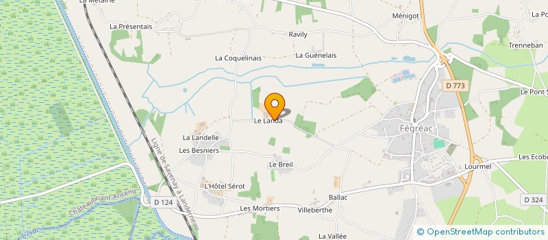 localisation de l'entreprise MONSIEUR JEAN-YVES OUARY  FEGREAC