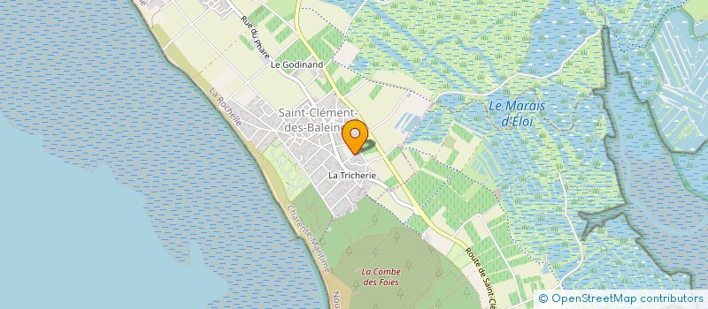 localisation de l'entreprise MONSIEUR JEAN YVES PAJOT  SAINT-CLEMENT-DES-BALEINES