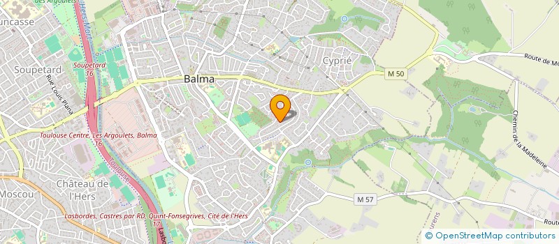 localisation de l'entreprise MONSIEUR JEAN-YVES PAPAZOGLOU  BALMA