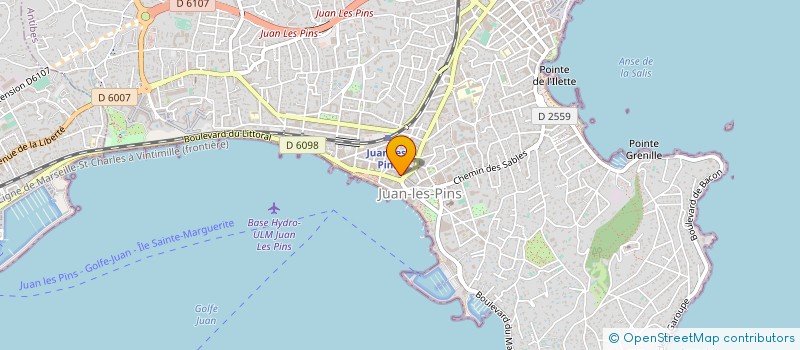 localisation de l'entreprise MONSIEUR JEAN-YVES PARIZOT  ANTIBES