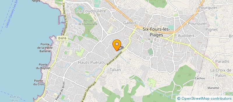 localisation de l'entreprise MONSIEUR JEAN YVES PASCAL à SIX-FOURS-LES-PLAGES