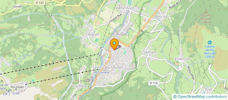 localisation de l'entreprise MONSIEUR JEAN-YVES PAULIN  SAINT-LARY-SOULAN