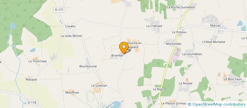 localisation de l'entreprise MONSIEUR JEAN YVES PEIGNARD à CARENTOIR