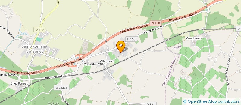 localisation de l'entreprise MONSIEUR JEAN YVES PIERRE  SAINT-ROMAIN-DE-BENET