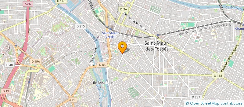 localisation de l'entreprise MONSIEUR JEAN-YVES POINDRON à SAINT-MAUR-DES-FOSSES