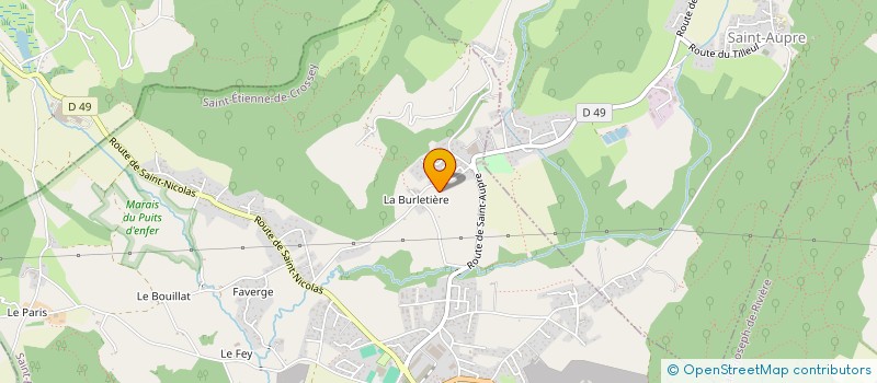 localisation de l'entreprise MONSIEUR JEAN-YVES POLAUD  SAINT-ETIENNE-DE-CROSSEY