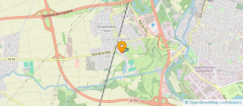 localisation de l'entreprise MONSIEUR JEAN-YVES PORQUET  GEISPOLSHEIM
