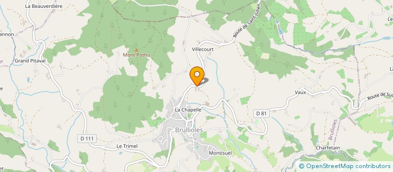 localisation de l'entreprise MONSIEUR JEAN-YVES PORTE  BRULLIOLES