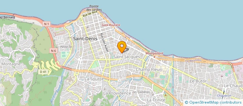 localisation de l'entreprise MONSIEUR JEAN-YVES POUDROUX à SAINT DENIS