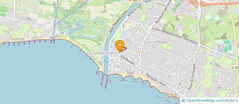 localisation de l'entreprise MONSIEUR JEAN-YVES POULHALEL  AGDE