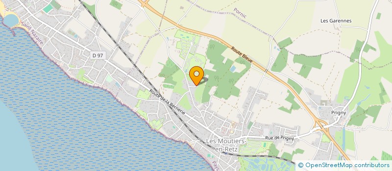 localisation de l'entreprise MONSIEUR JEAN-YVES PRIOU  LES MOUTIERS-EN-RETZ