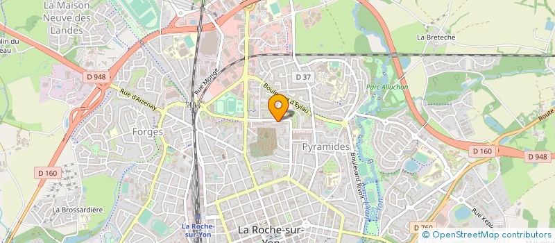 localisation de l'entreprise MONSIEUR JEAN-YVES PROUTEAU à ROCHE SUR YON (LA)
