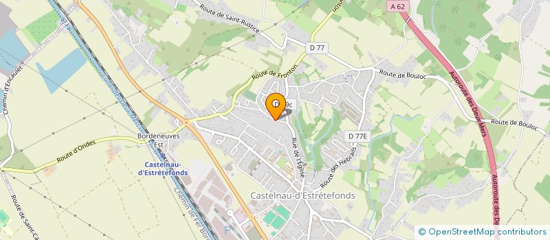localisation de l'entreprise MONSIEUR JEAN-YVES PRUNET à CASTELNAU-D'ESTRETEFONDS